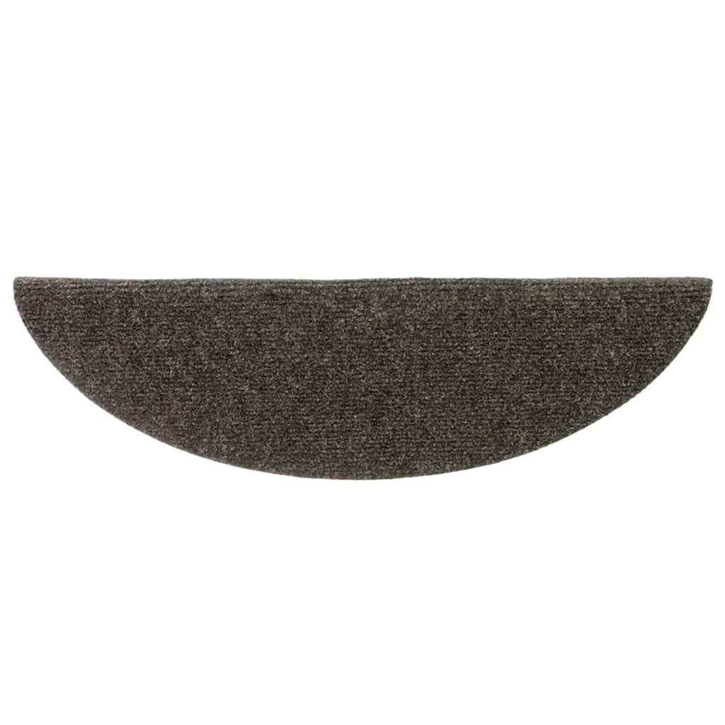 trappemåtter selvklæbende 10 stk. 56x17x3 cm antracit halvrund