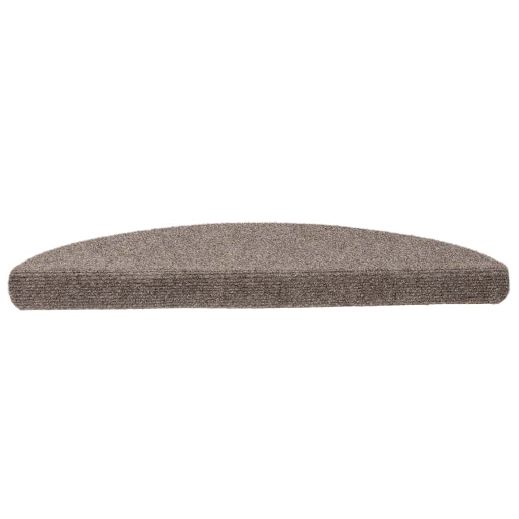 trappemåtter selvklæbende 10 stk. 56x17x3 cm beige halvrunde
