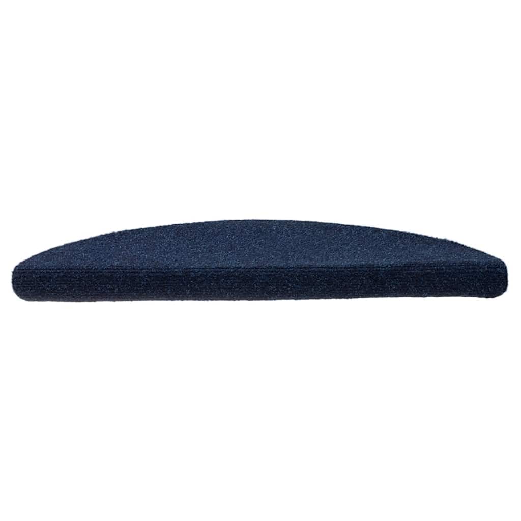 trappemåtter selvklæbende 10 stk. 56x17x3 cm marineblå halvrund