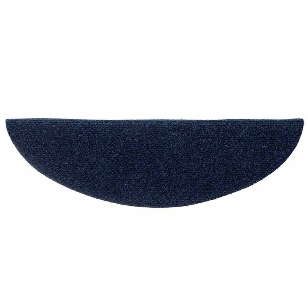 trappemåtter selvklæbende 10 stk. 56x17x3 cm marineblå halvrund