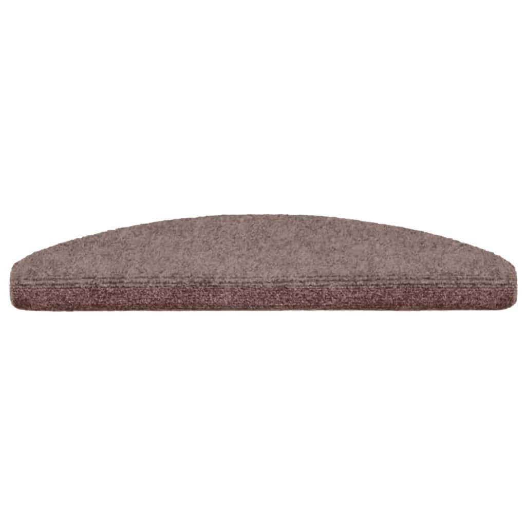 trappemåtter selvklæbende 5 stk. 65x21x4 cm lys brune halvrund store