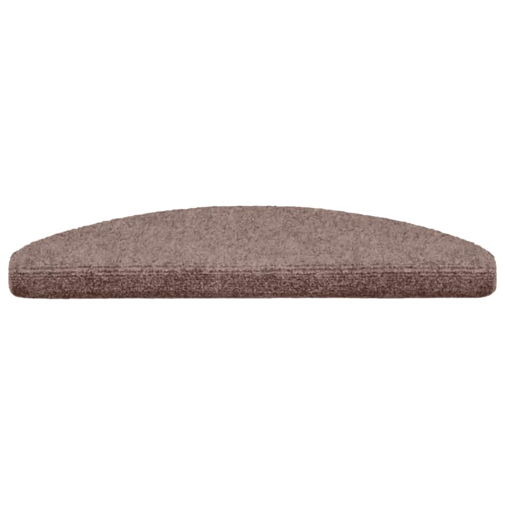 trappemåtter selvklæbende 10 stk. 65x21x4 cm lys brune halvrund store