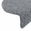 trappemåtter selvklæbende 5 stk. 65x21x4 cm lysegrå halvrund store
