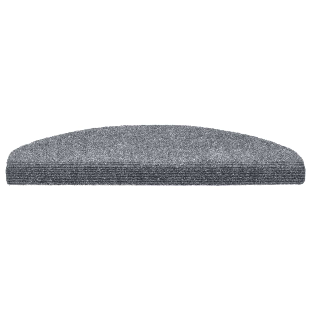 trappemåtter selvklæbende 10 stk. 65x21x4 cm lysegrå halvrunde store