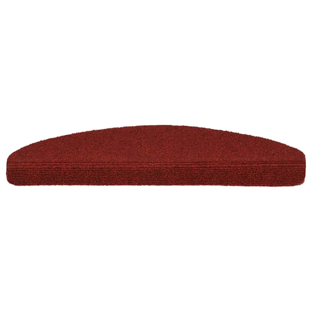 trappemåtter selvklæbende 5 stk. 65x21x4 cm bordeauxrød halvrund stor