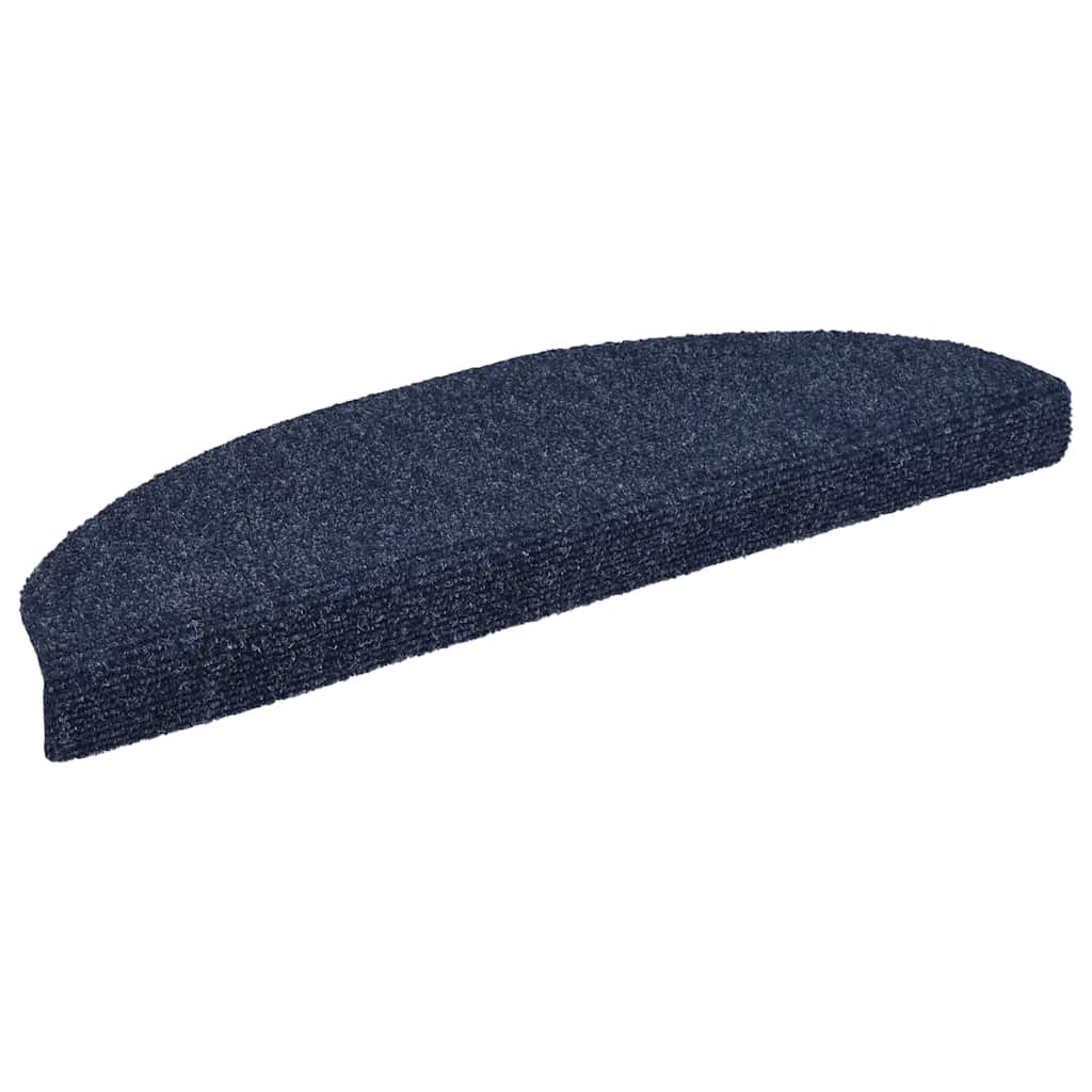trappemåtter selvklæbende 10 stk. 65x21x4 cm blå halvrund store