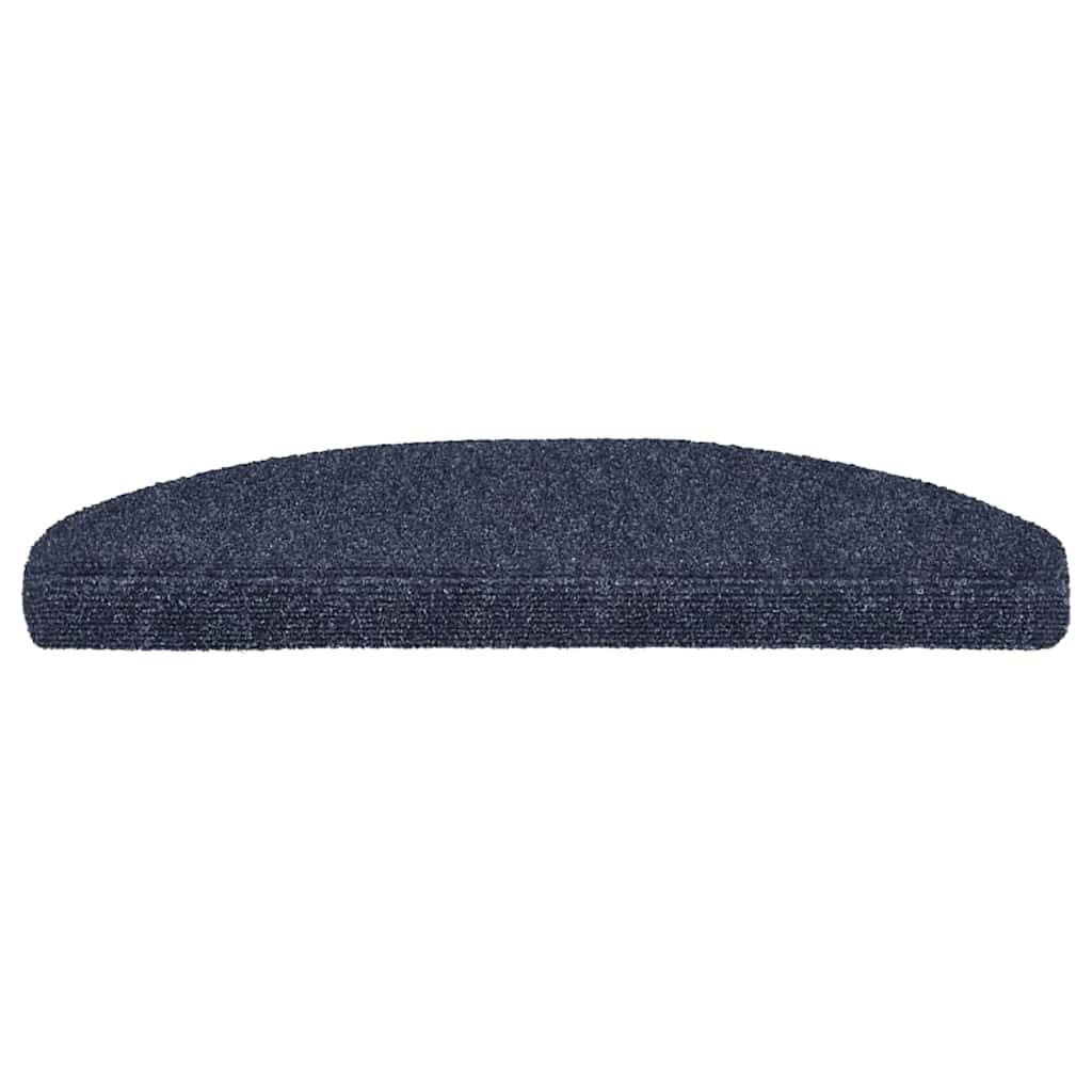 trappemåtter selvklæbende 10 stk. 65x21x4 cm blå halvrund store