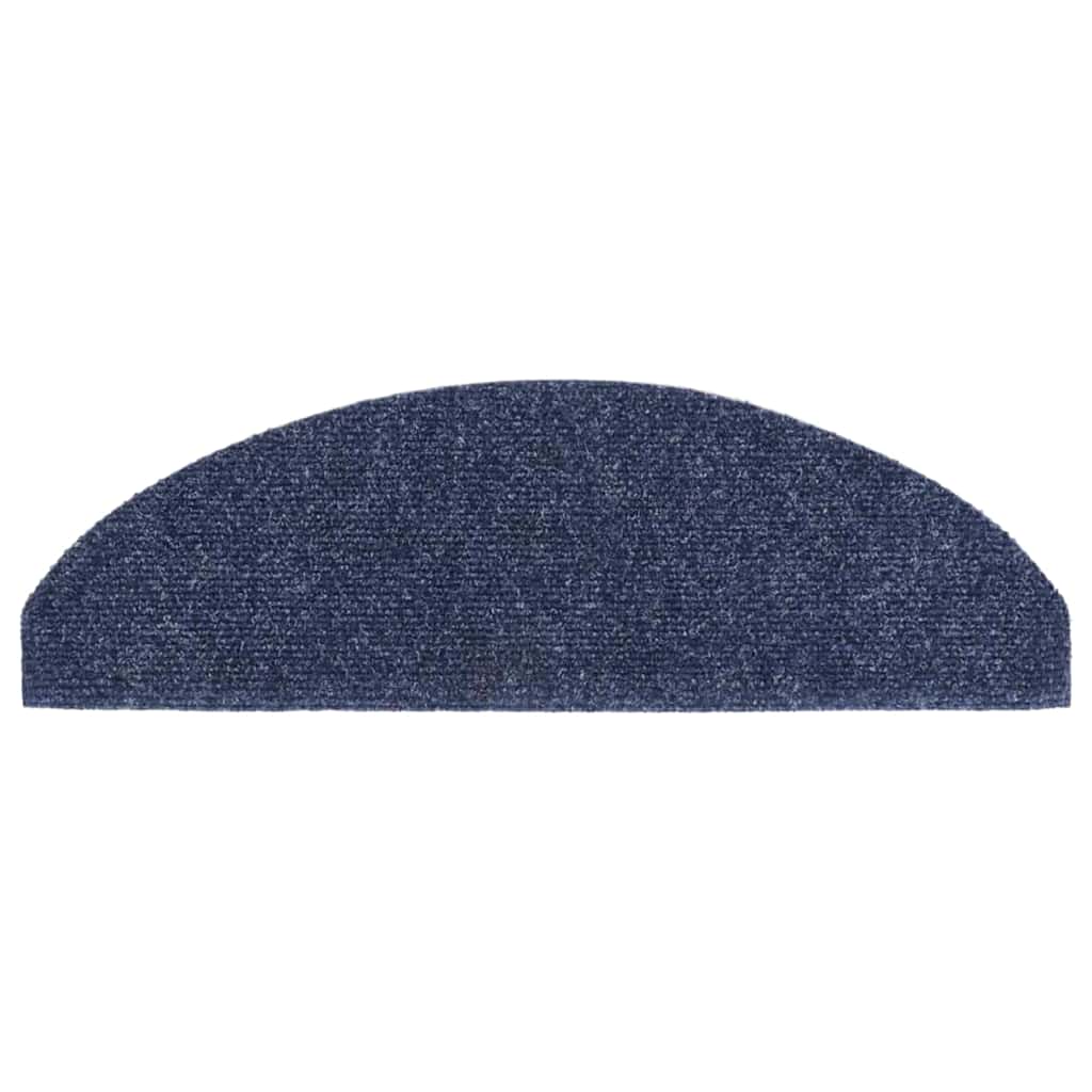 trappemåtter selvklæbende 10 stk. 65x21x4 cm blå halvrund store