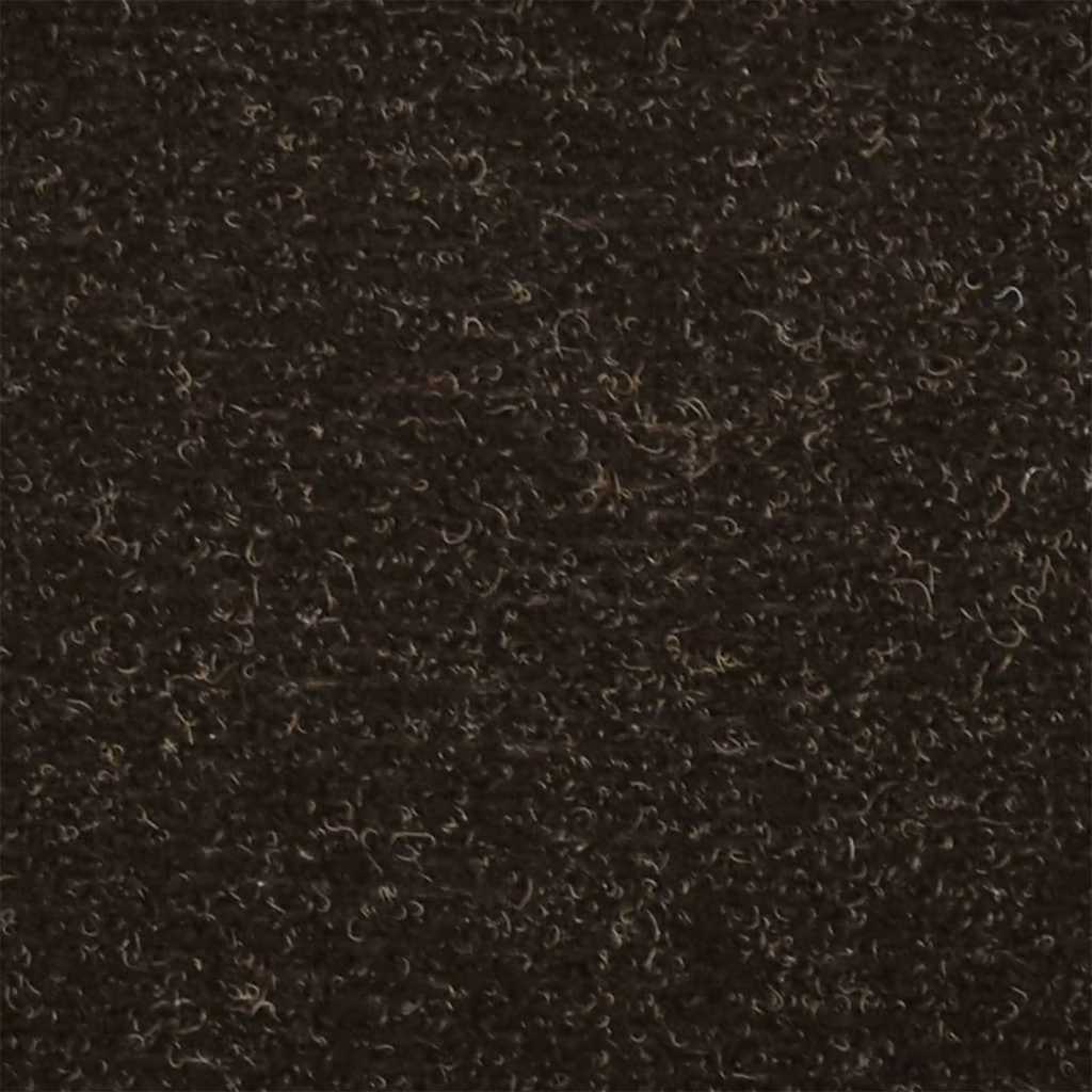 trappemåtter selvklæbende 5 stk. 65x21x4 cm mørkebrune halvrund store