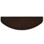 trappemåtter selvklæbende 5 stk. 65x21x4 cm brune halvrund store