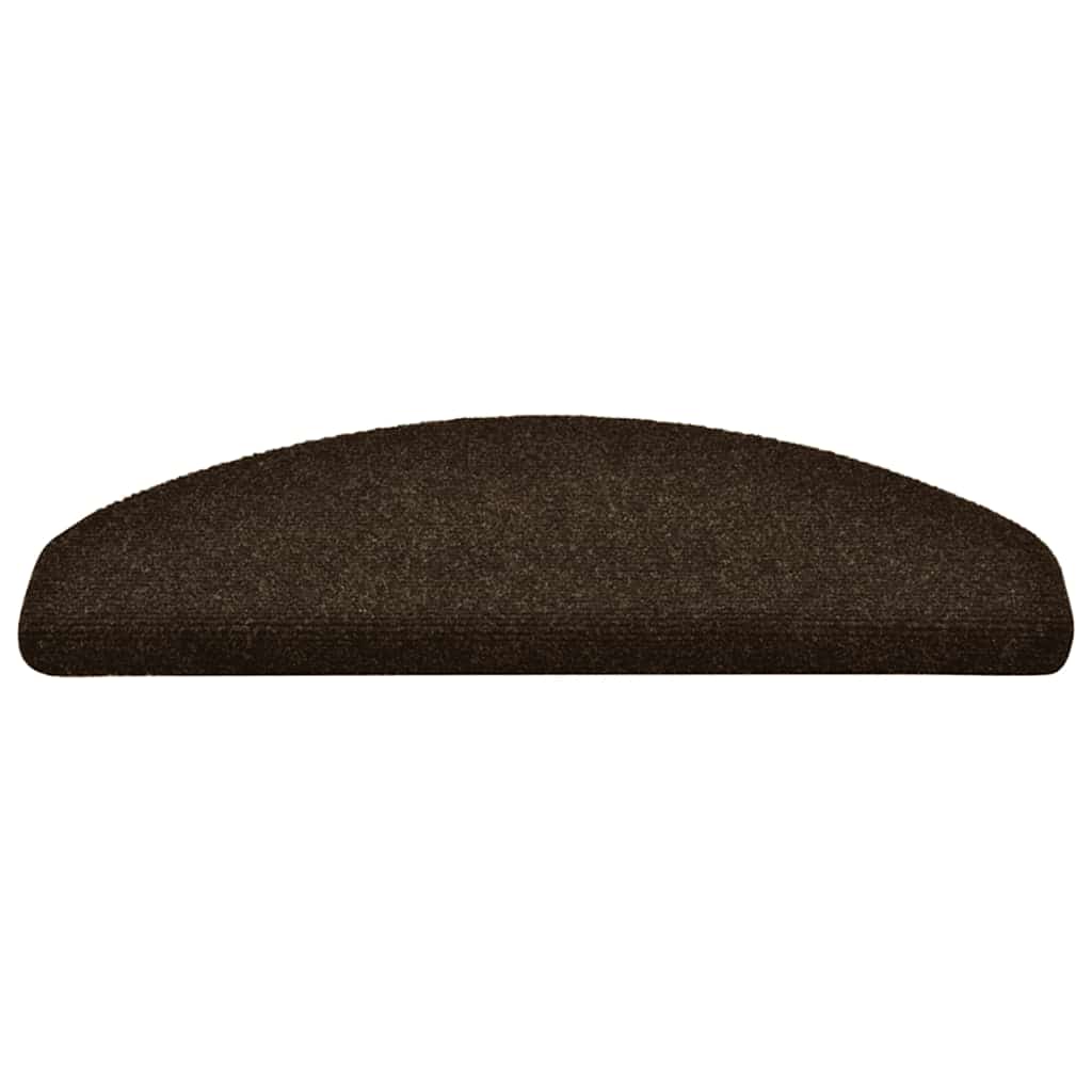 trappemåtter selvklæbende 10 stk. 65x21x4 cm brune halvrund store