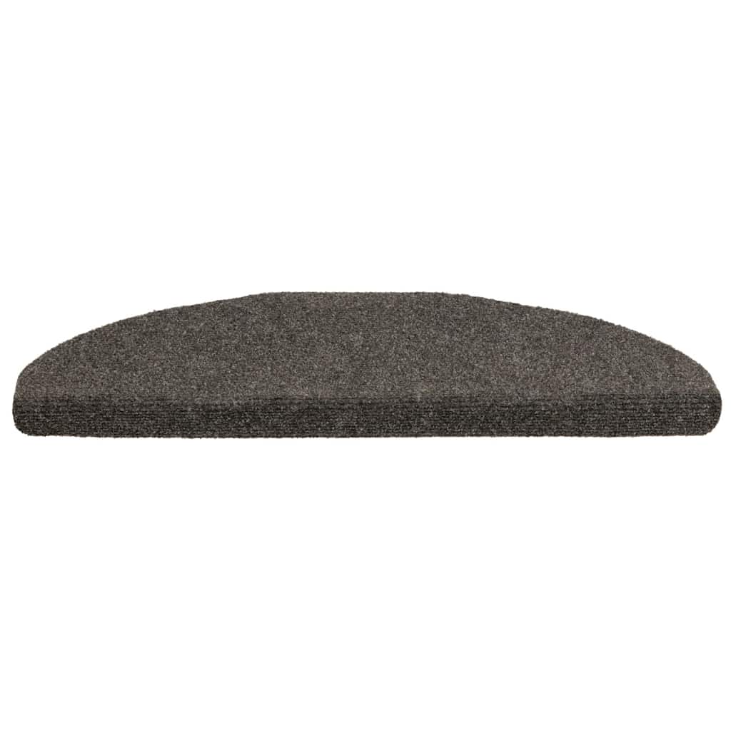 trappemåtter selvklæbende 5 stk. 65x21x4 cm antracit halvrund store