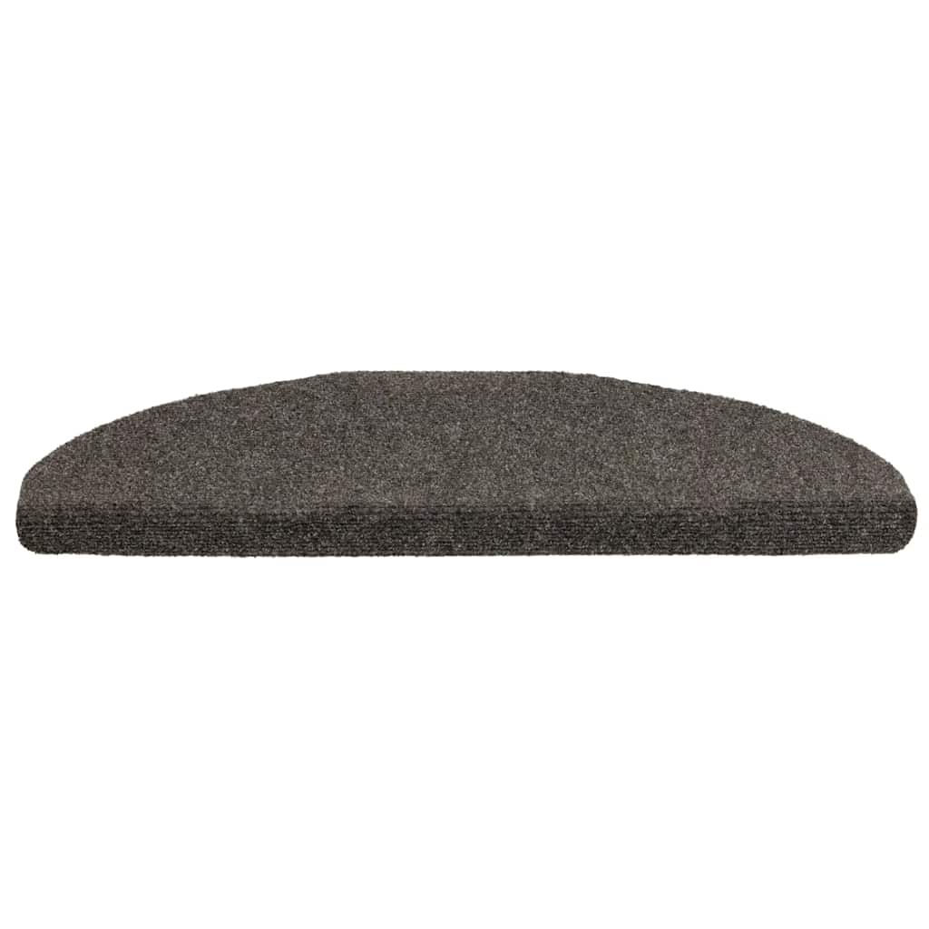 trappemåtter selvklæbende 10 stk. 65x21x4 cm antracit halvrund store