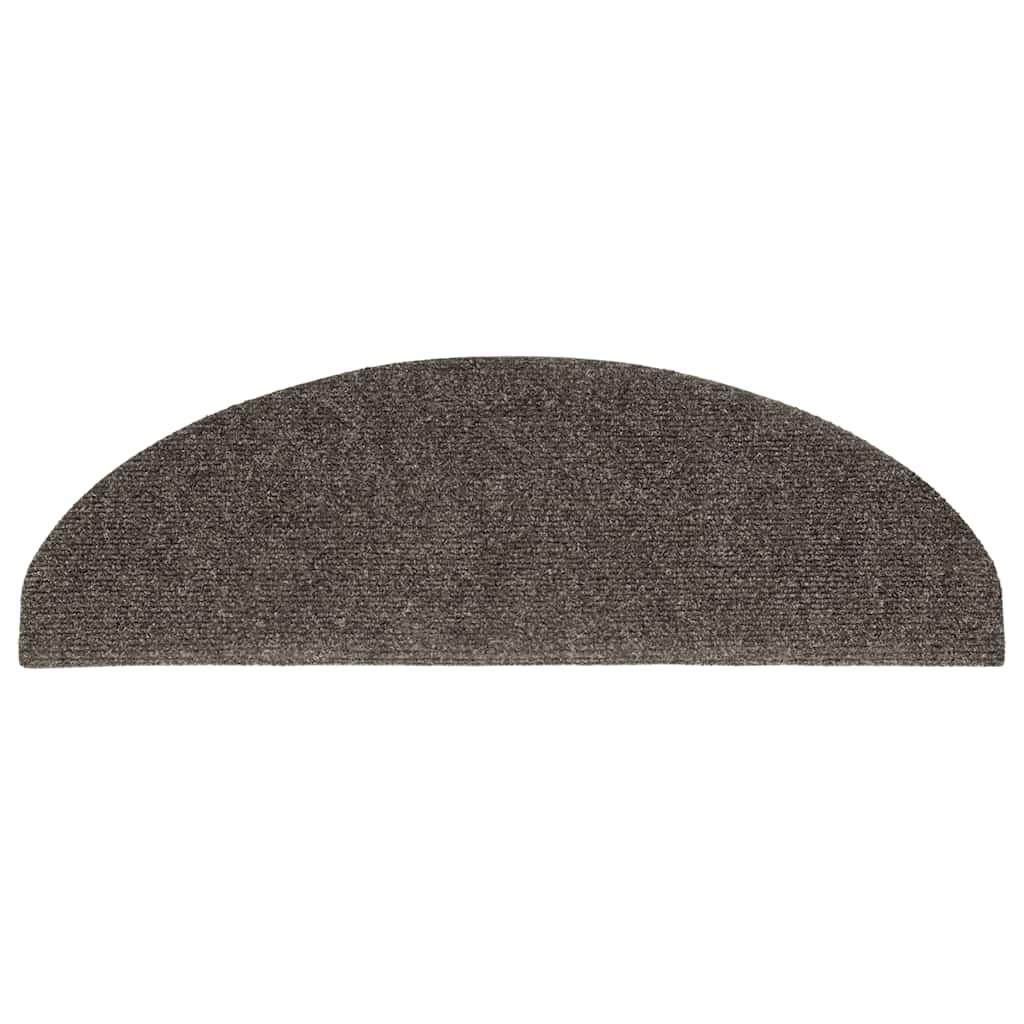 trappemåtter selvklæbende 10 stk. 65x21x4 cm antracit halvrund store