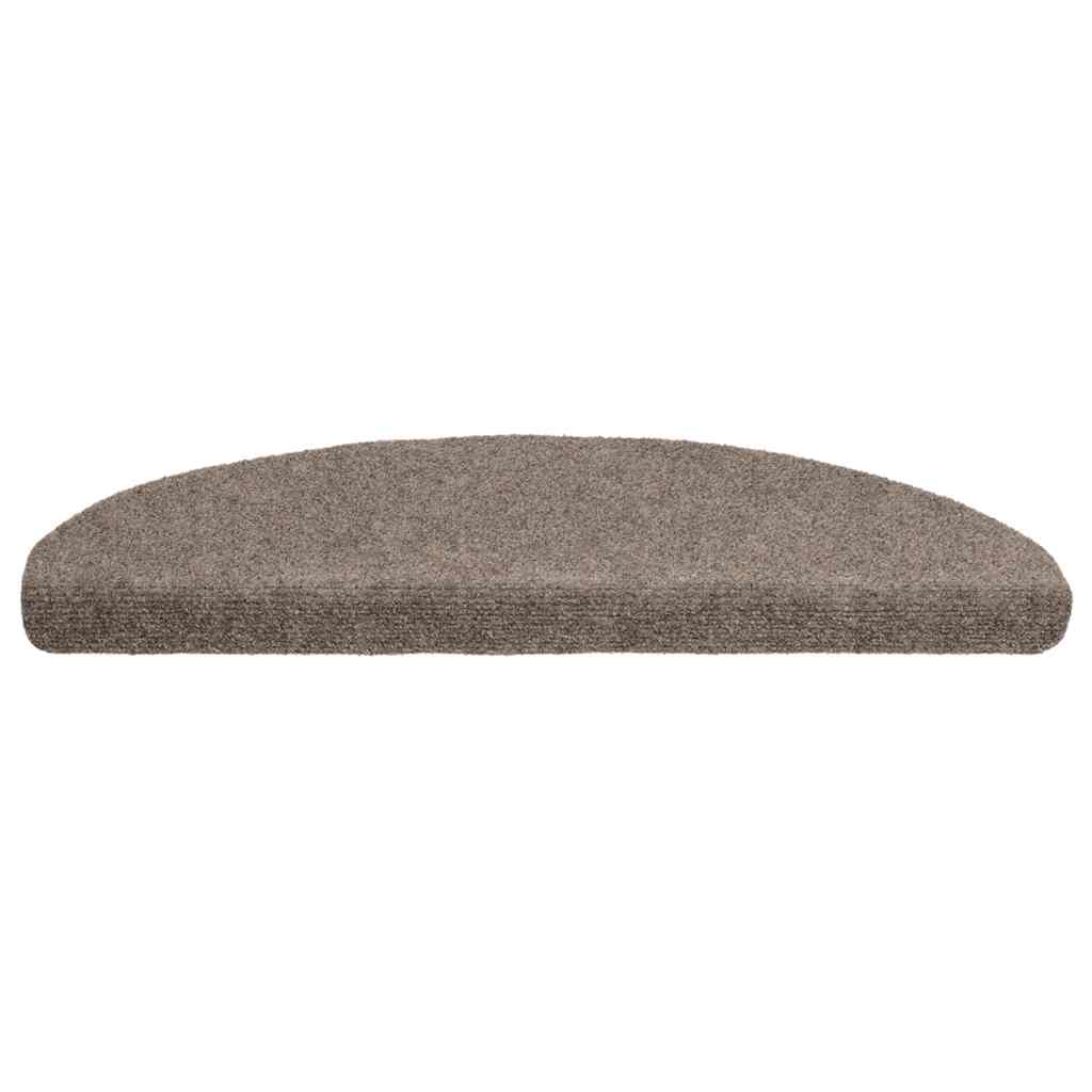 trappemåtter selvklæbende 5 stk. 65x21x4 cm beige halvrund store