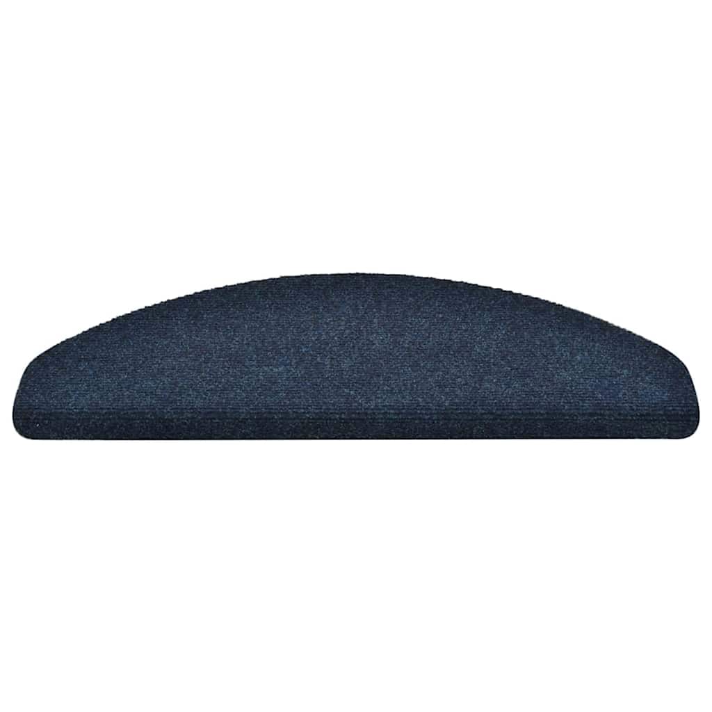 trappemåtter selvklæbende 5 stk. 65x21x4 cm marineblå halvrund store