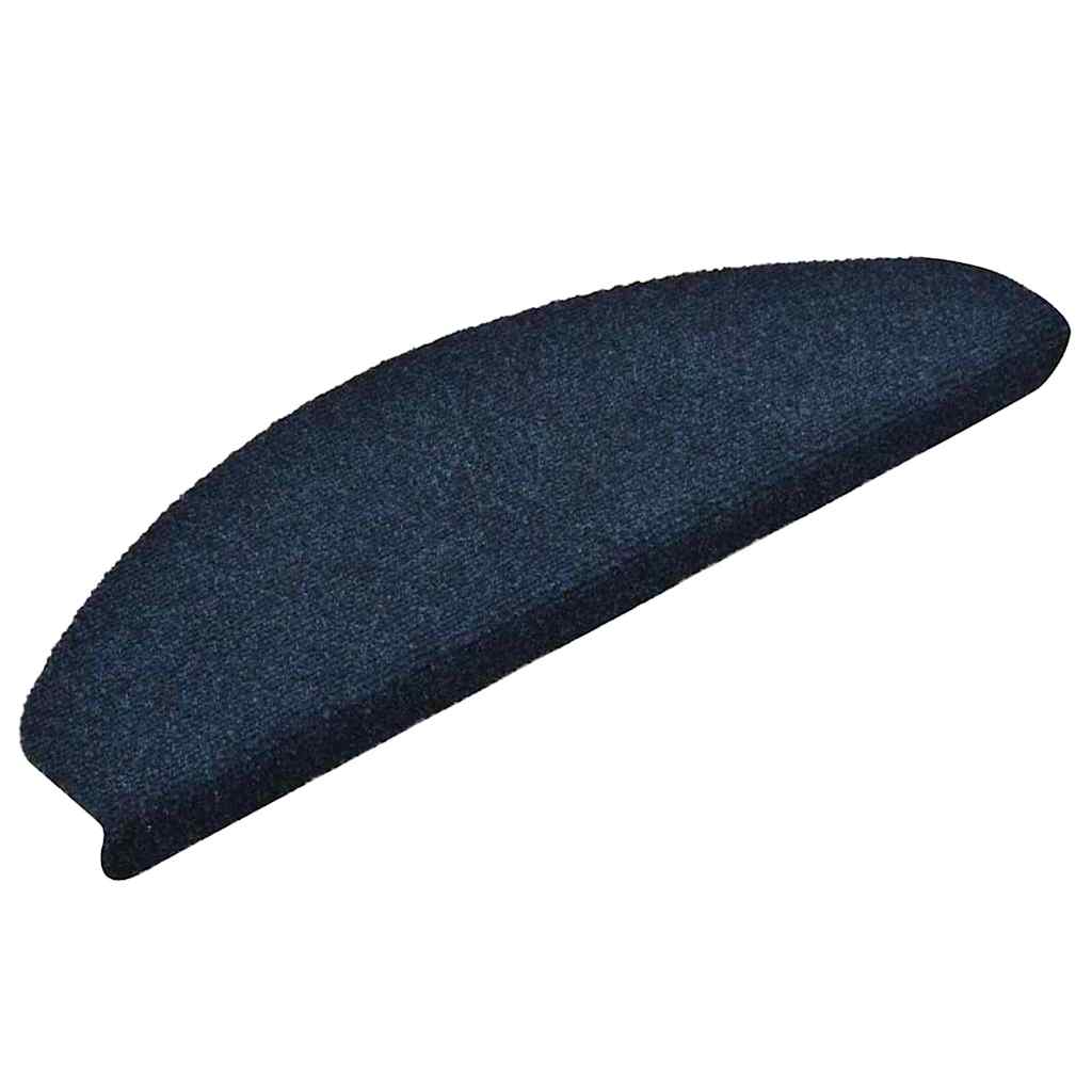 trappemåtter selvklæbende 10 stk. 65x21x4 cm marineblå halvrund store