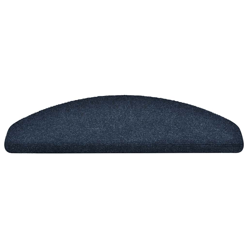 trappemåtter selvklæbende 10 stk. 65x21x4 cm marineblå halvrund store