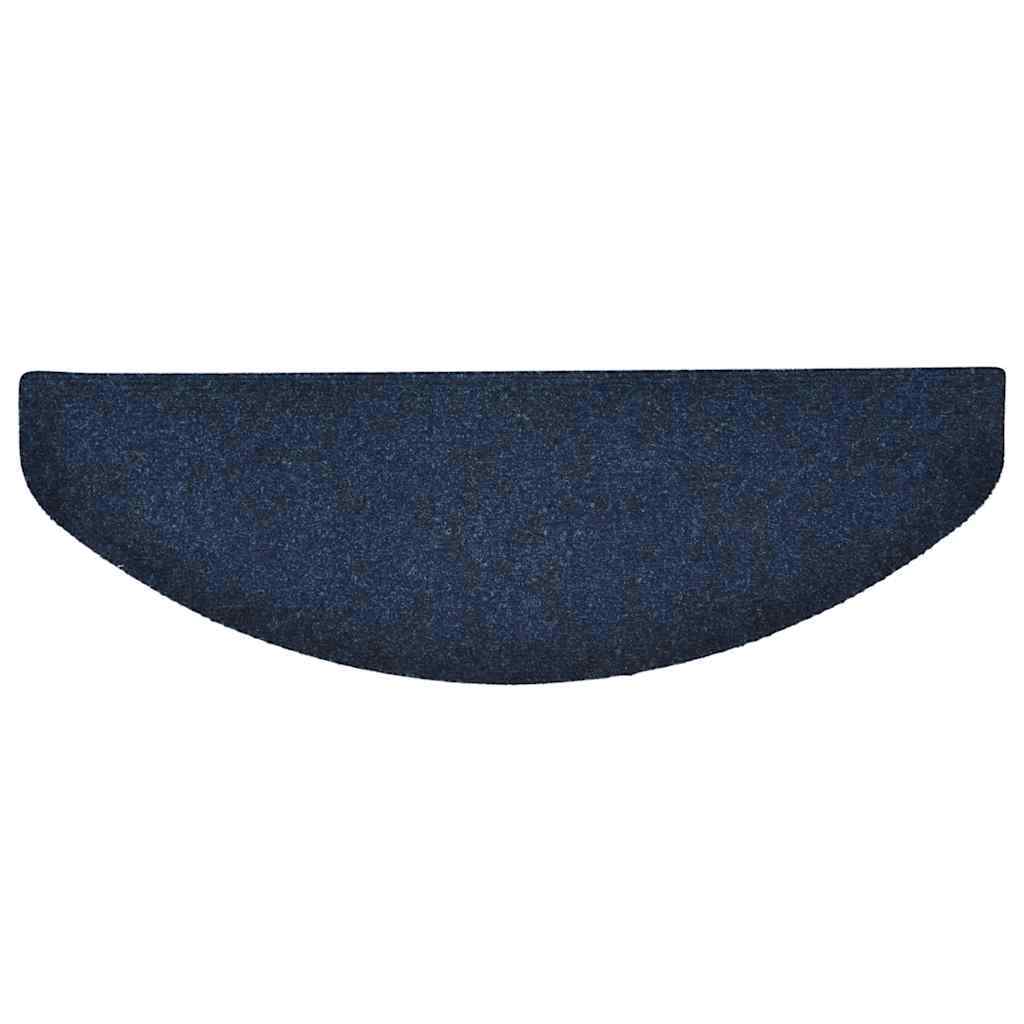 trappemåtter selvklæbende 10 stk. 65x21x4 cm marineblå halvrund store
