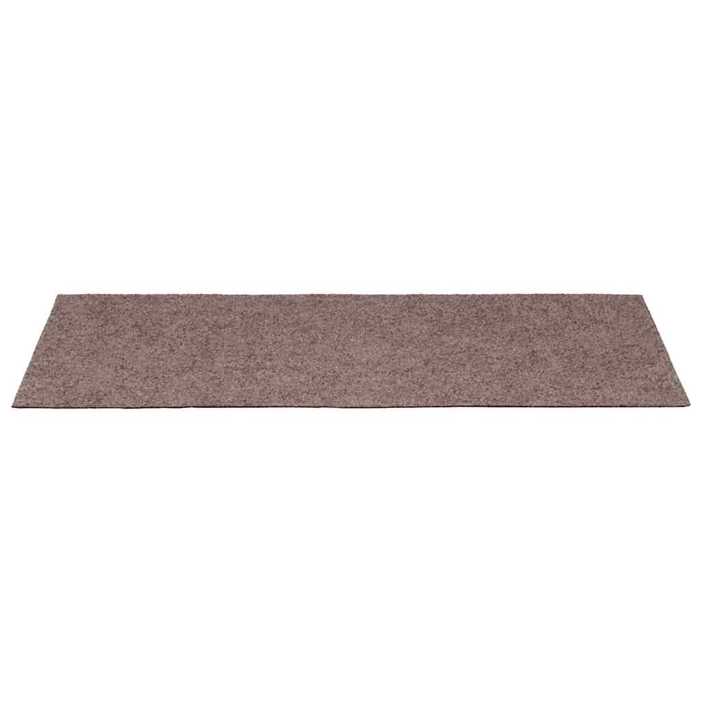 trappemåtter selvklæbende 10 stk. 65x21x4 cm lysebrun rektangulære kant