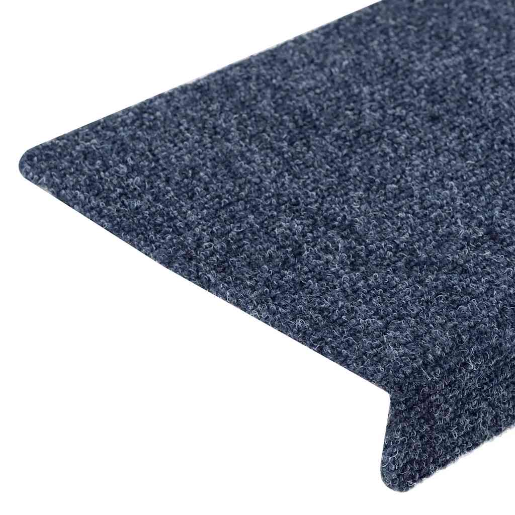 trappemåtter selvklæbende 10 stk. 65x21x4 cm antracit rektangulær kant