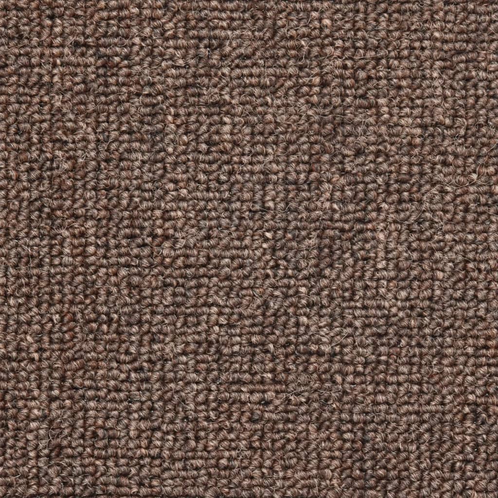 trappemåtter 10 stk. 56x17x3 cm kaffebrune halvrund