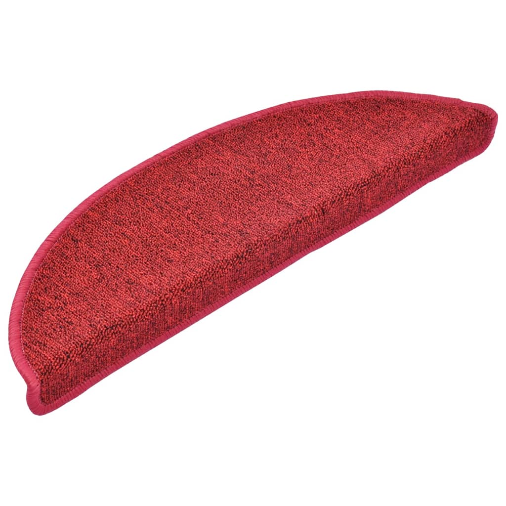 trappemåtter 10 stk. 56x17x3 cm rød halvrund