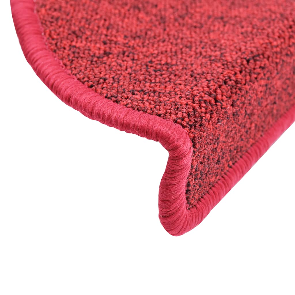 trappemåtter 10 stk. 56x17x3 cm rød halvrund