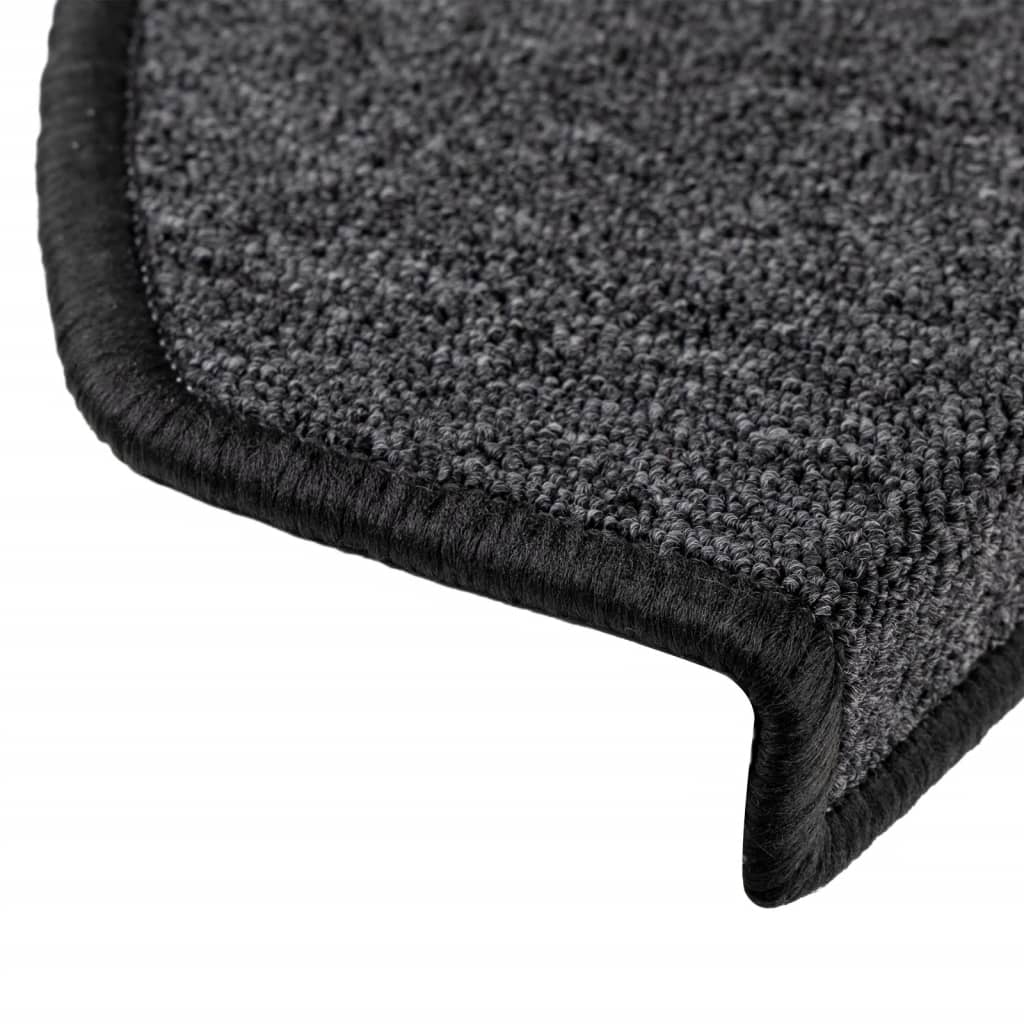 trappemåtter 10 stk. 65 x 24 x 4 cm antracit halvrund store