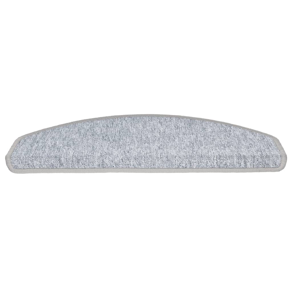trappemåtter 10 stk. 65 x 24 x 4 cm lysegrå halvrunde store