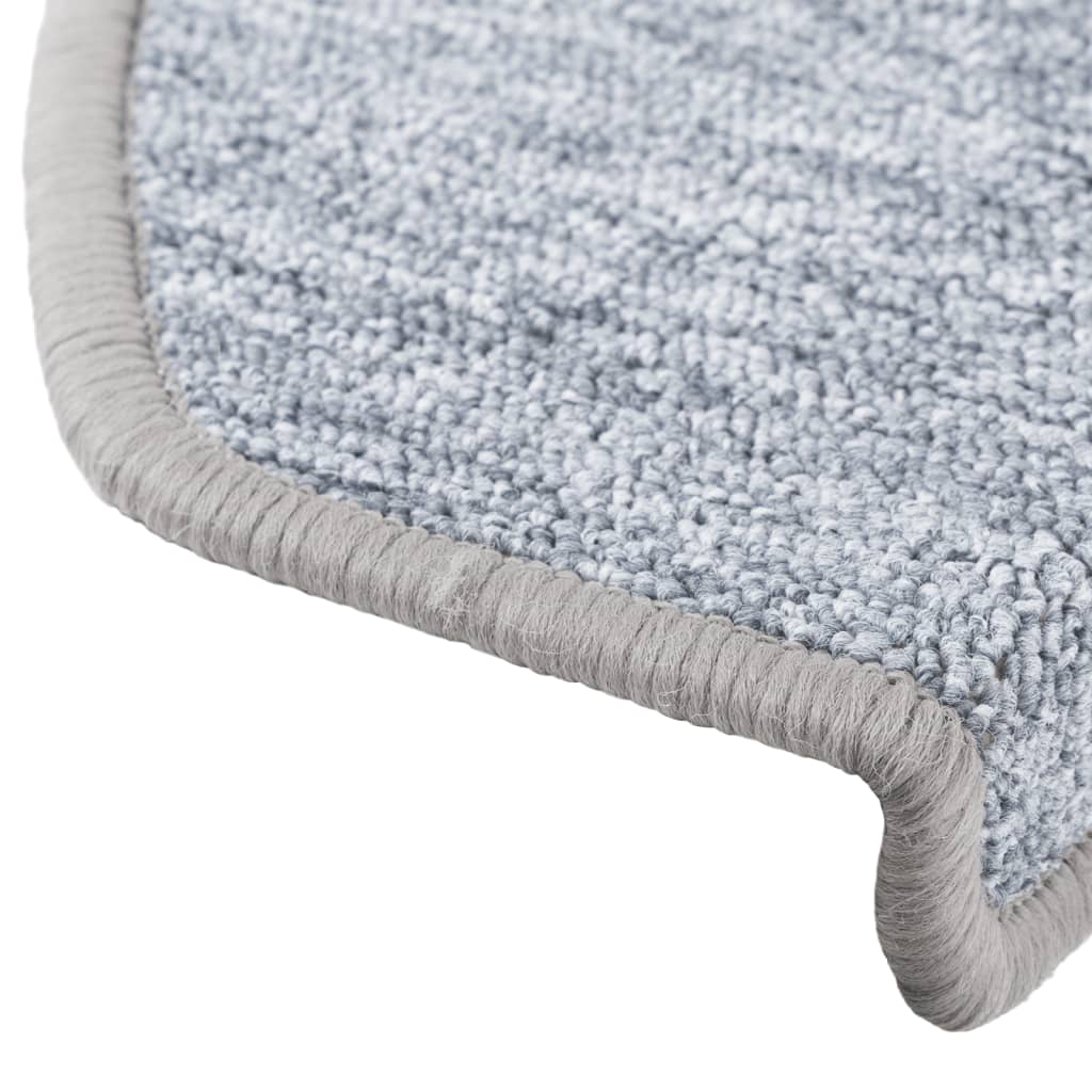 trappemåtter 10 stk. 65 x 24 x 4 cm lysegrå halvrunde store