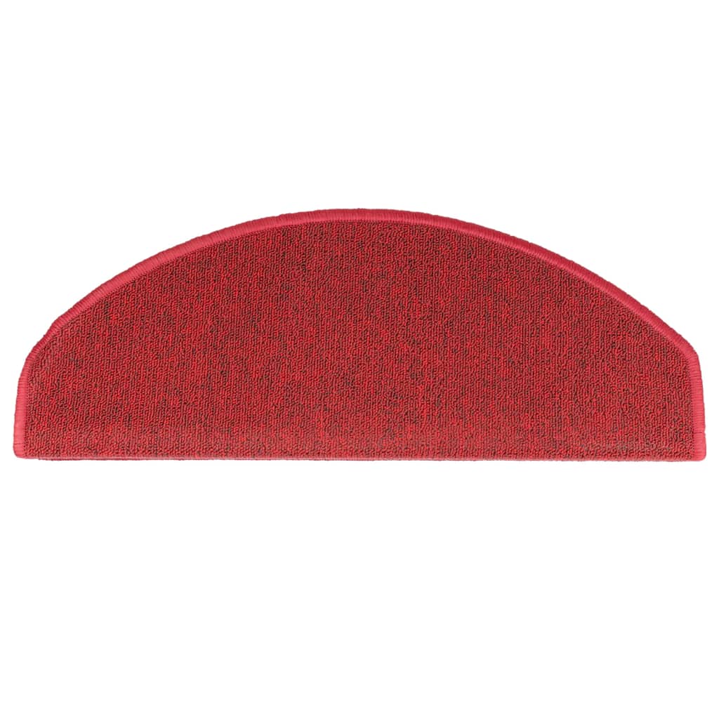 trappemåtter 10 stk. 65 x 24 x 4 cm rød halvrund store