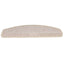 trappemåtter 10 stk. 65x24x4 cm taupe halvrund store