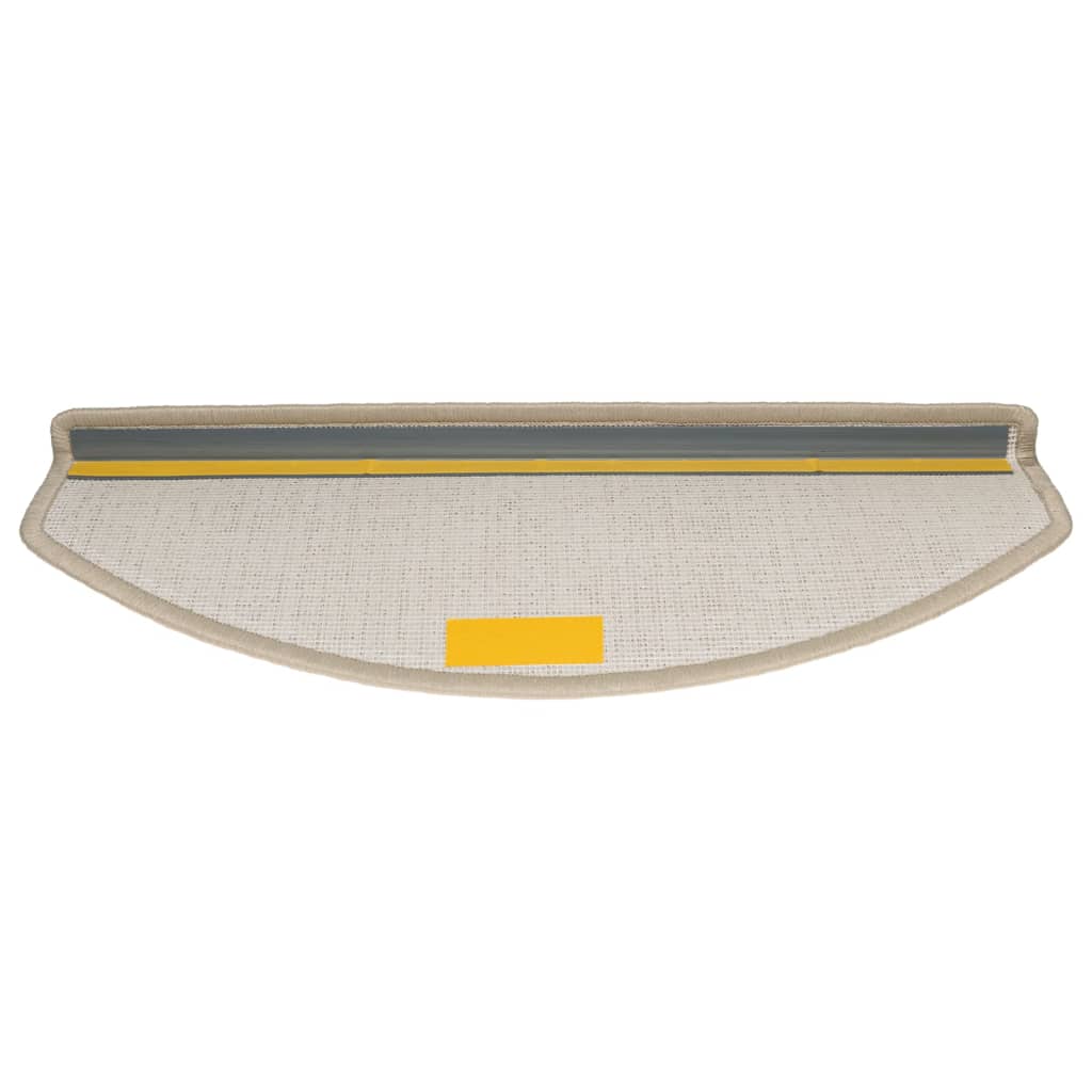 trappemåtter 10 stk. 65x24x4 cm taupe halvrund store