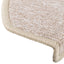 trappemåtter 10 stk. 65x24x4 cm taupe halvrund store