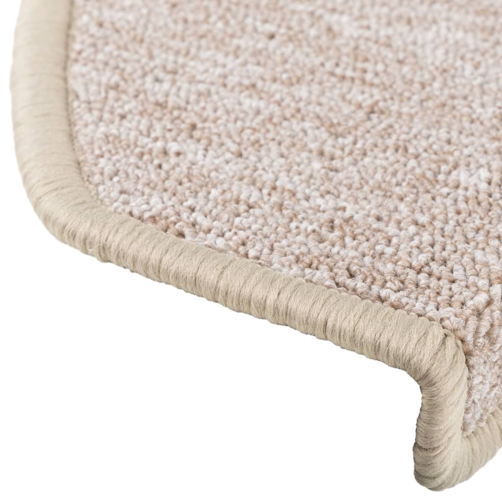 trappemåtter 10 stk. 65x24x4 cm taupe halvrund store