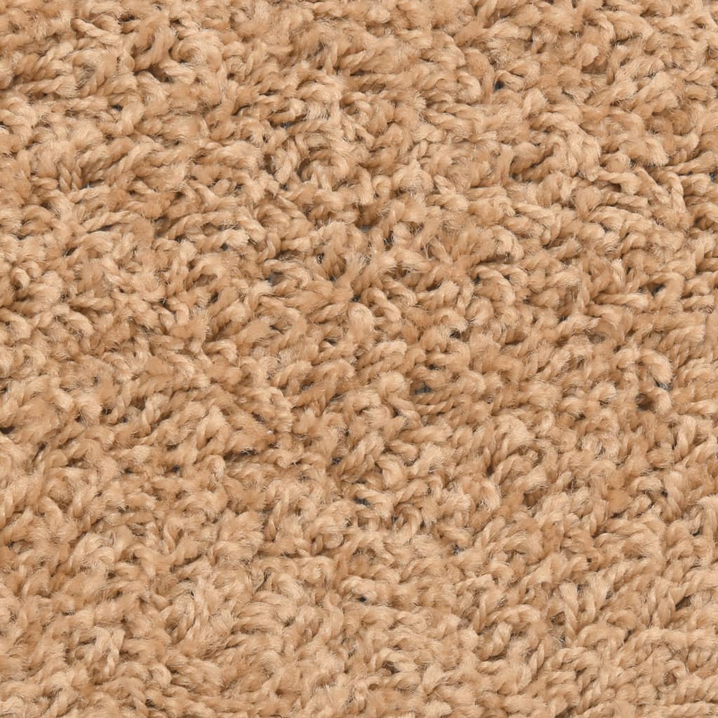trappemåtter 10 stk. 56x17x3 cm beige halvrund