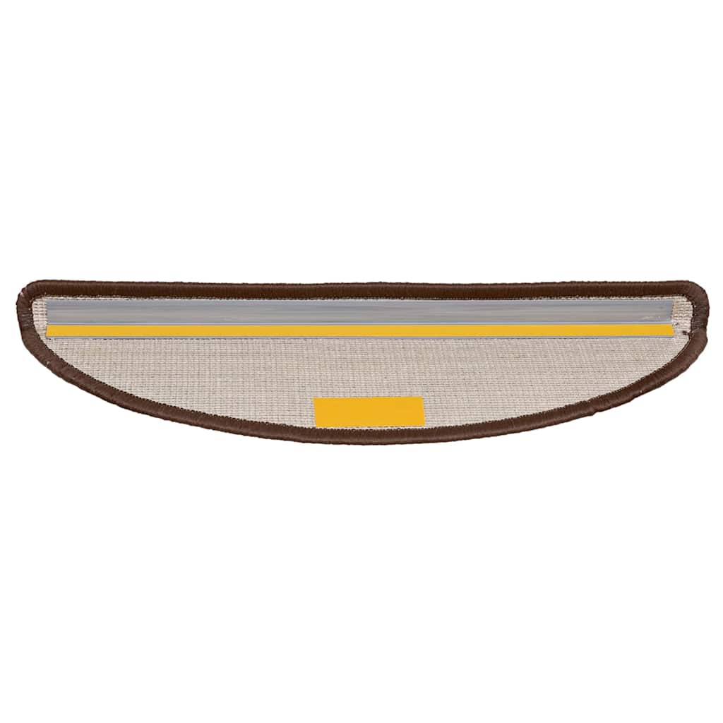 trappemåtter 10 stk. 56x17x3 cm brune halvrunde