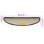 trappemåtter 10 stk. 56x17x3 cm brune halvrunde