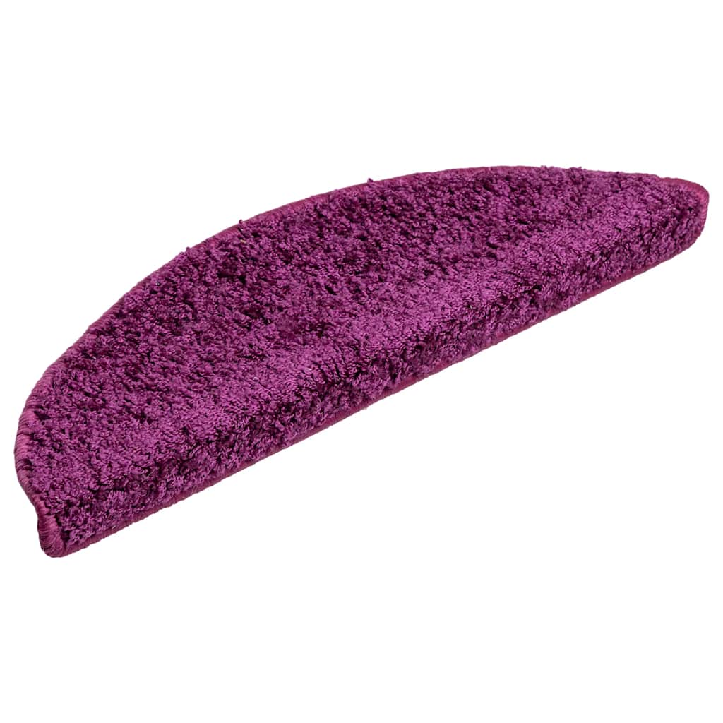 trappemåtter 10 stk. 56x17x3 cm violet halvrund