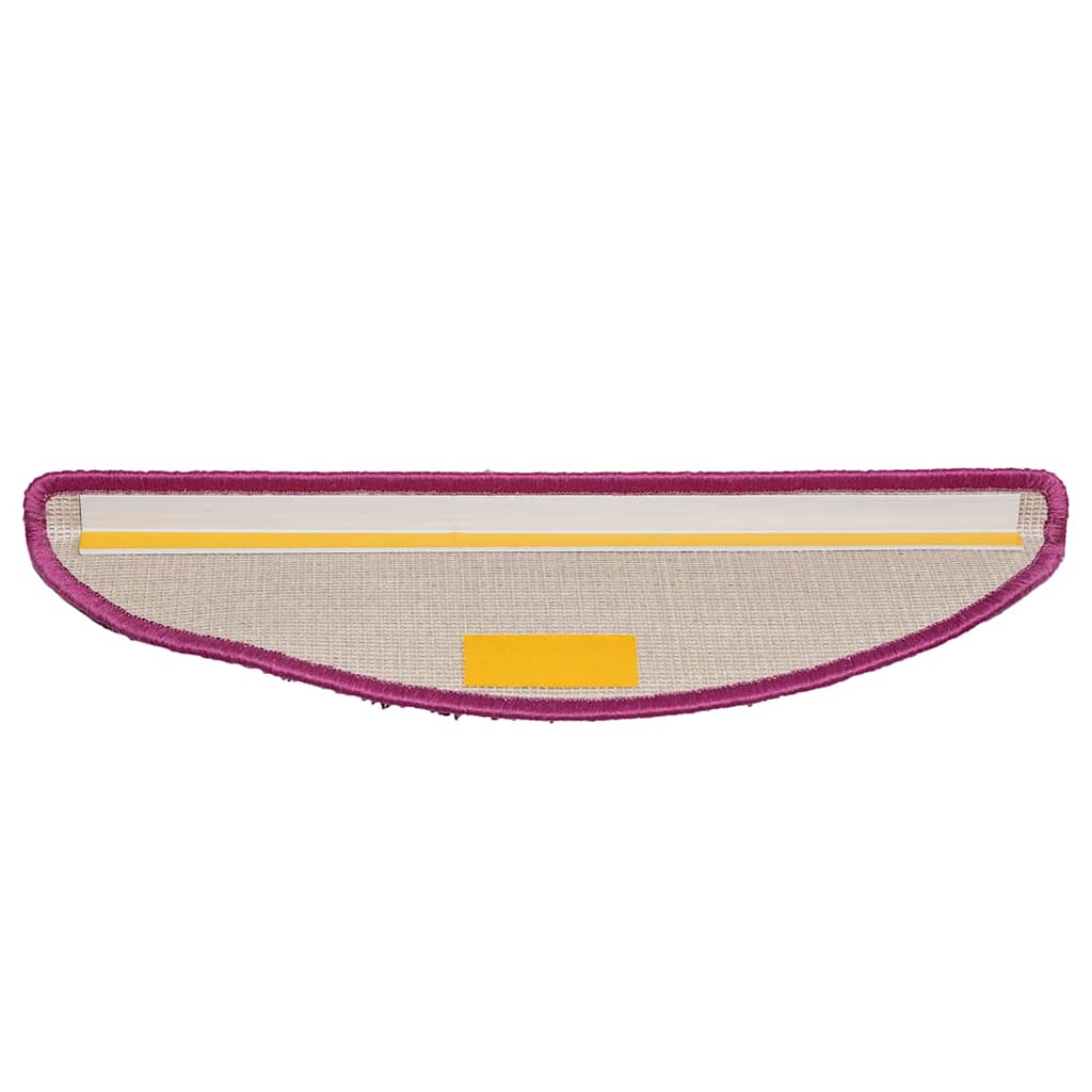 trappemåtter 10 stk. 56x17x3 cm violet halvrund