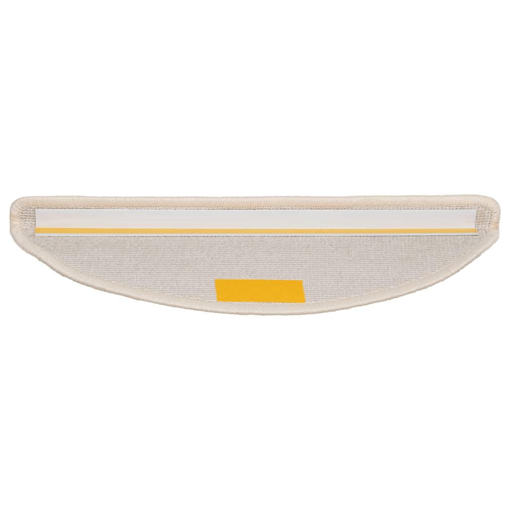 trappemåtter 10 stk. 56x17x3 cm hvide halvrunde