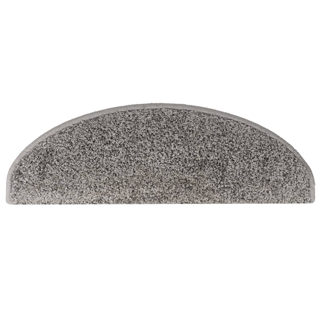 trappemåtter 10 stk. 65x21x4 cm grå halvrunde store