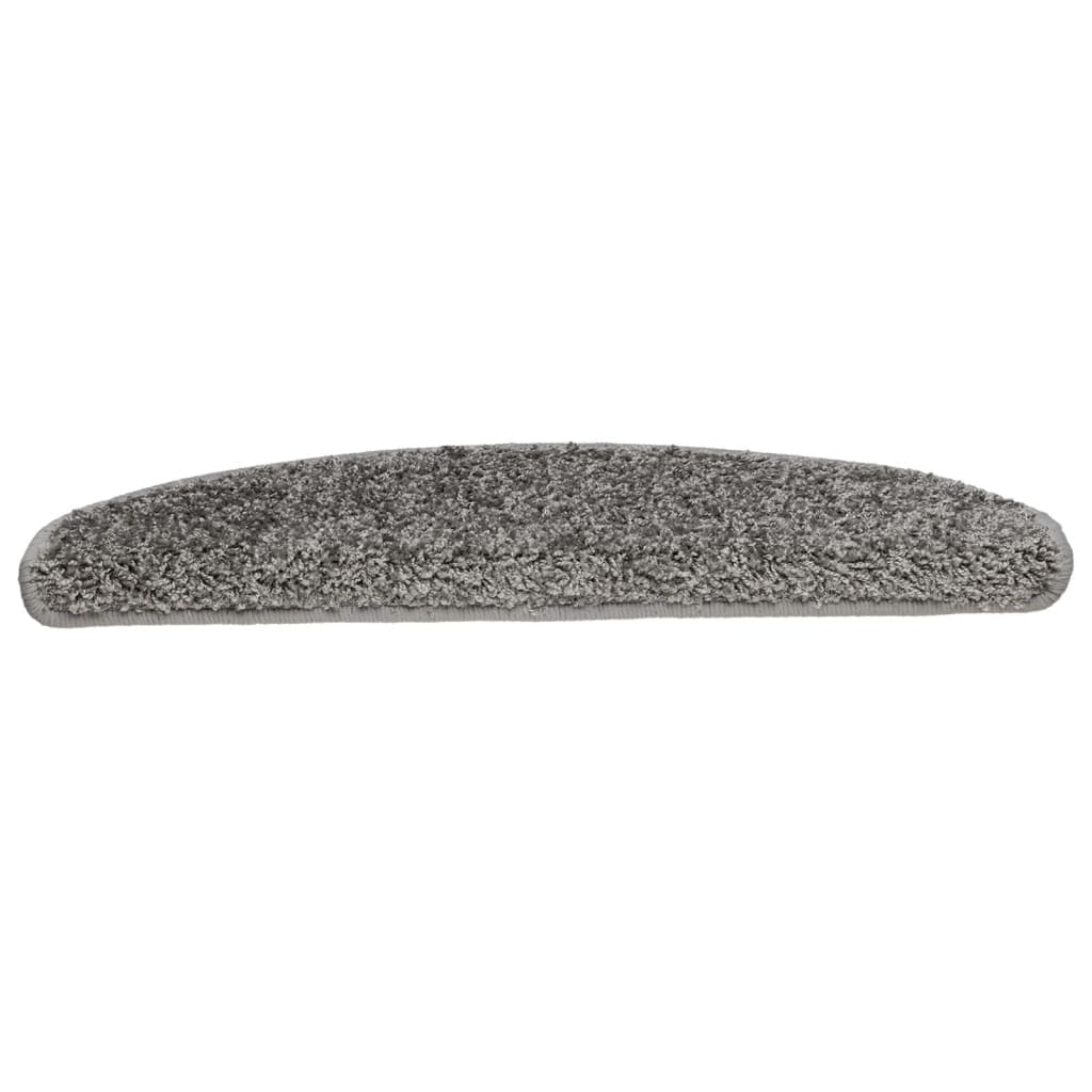 trappemåtter 10 stk. 65x21x4 cm grå halvrunde store