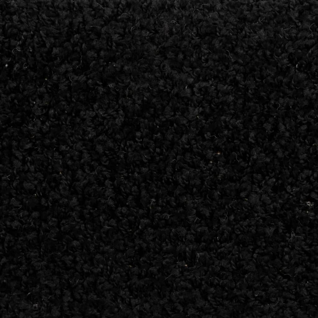trappemåtter 10 stk. 65x21x4 cm sorte halvrund store