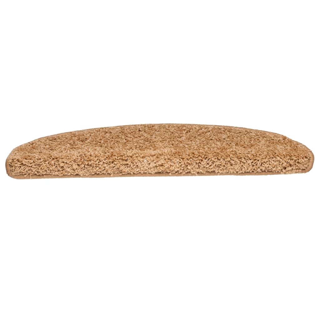 trappemåtter 10 stk. 65x21x4 cm beige halvrund store