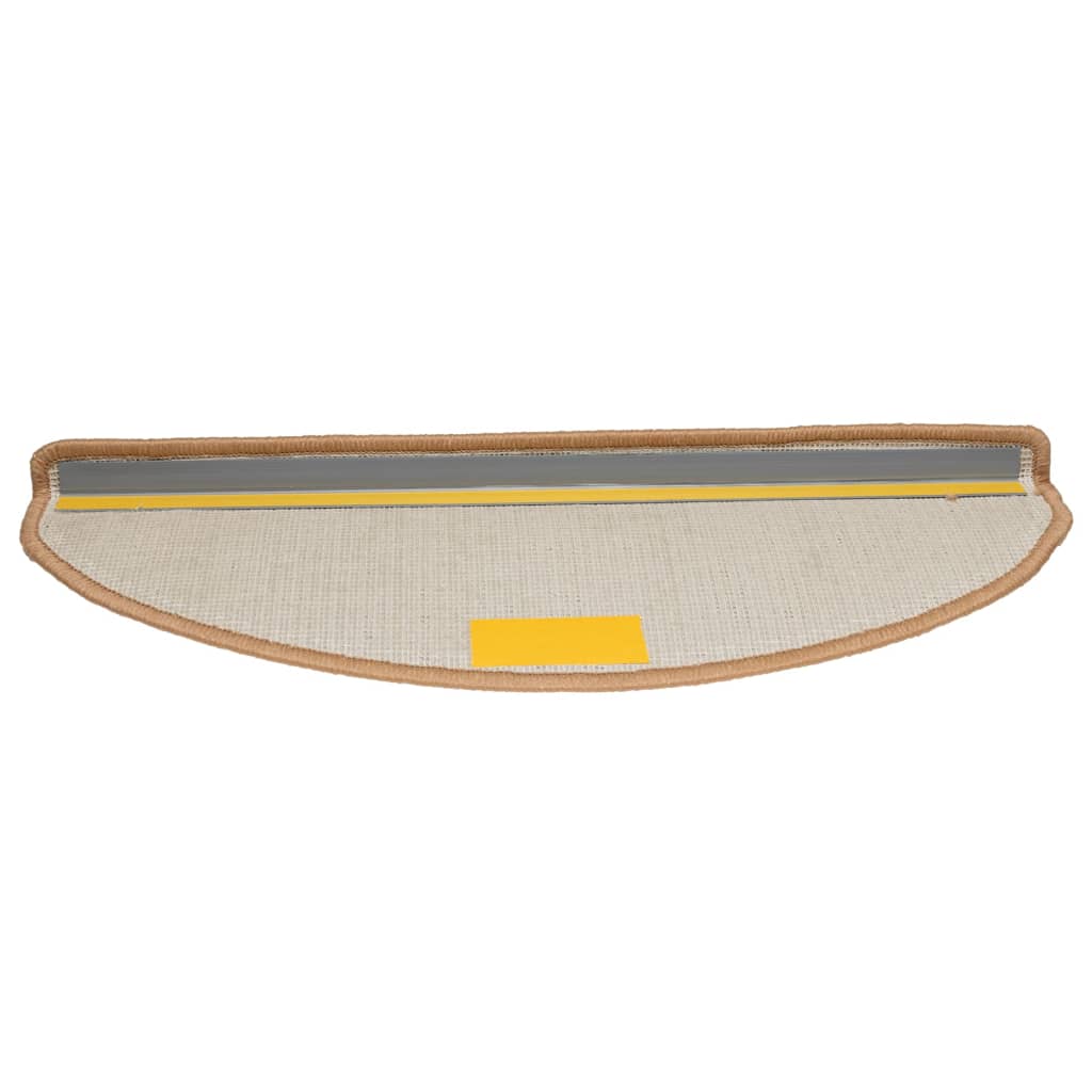 trappemåtter 10 stk. 65x21x4 cm beige halvrund store