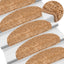 trappemåtter 10 stk. 65x21x4 cm beige halvrund store