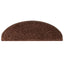 trappemåtter 10 stk. 65x21x4 cm brune halvrund store