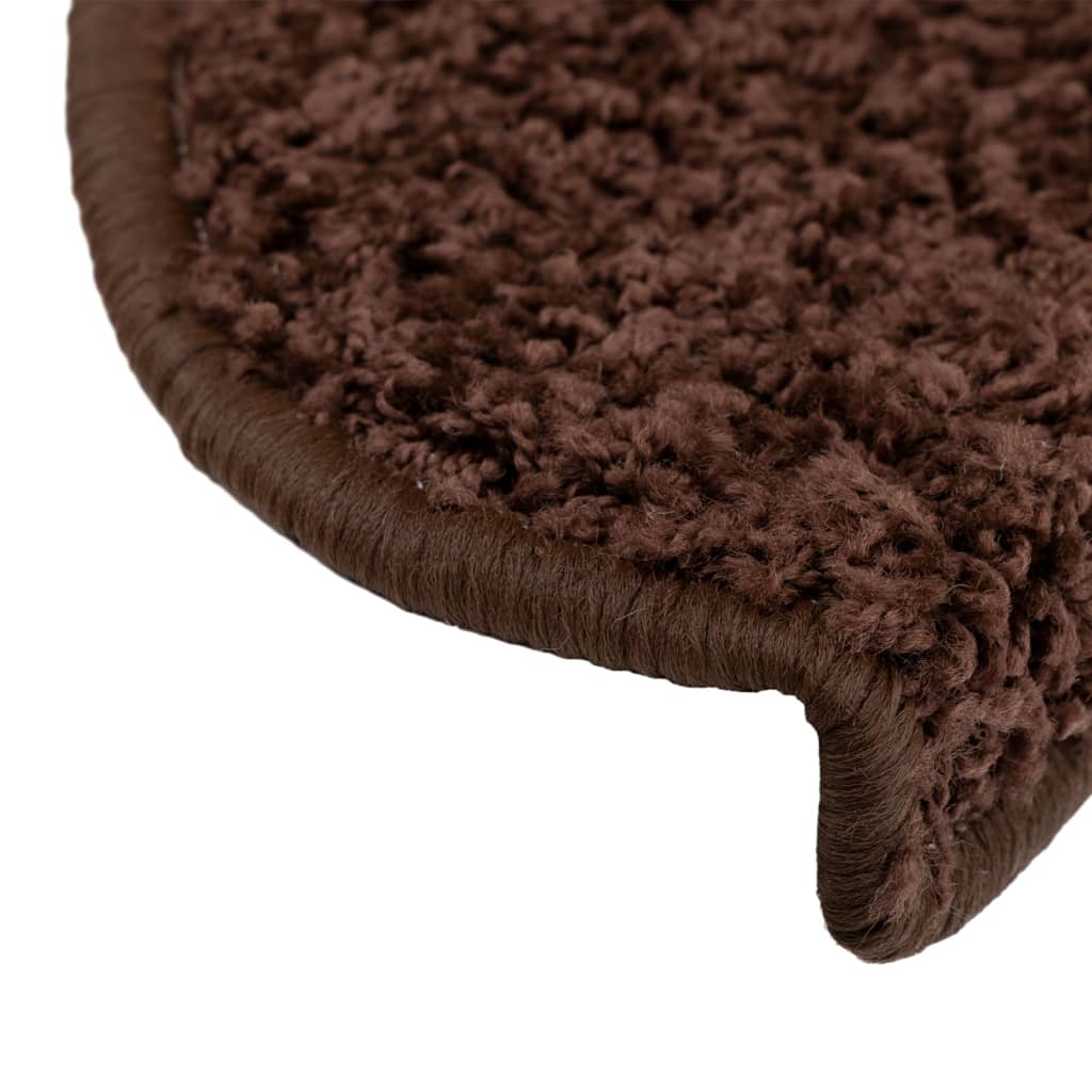trappemåtter 10 stk. 65x21x4 cm brune halvrund store